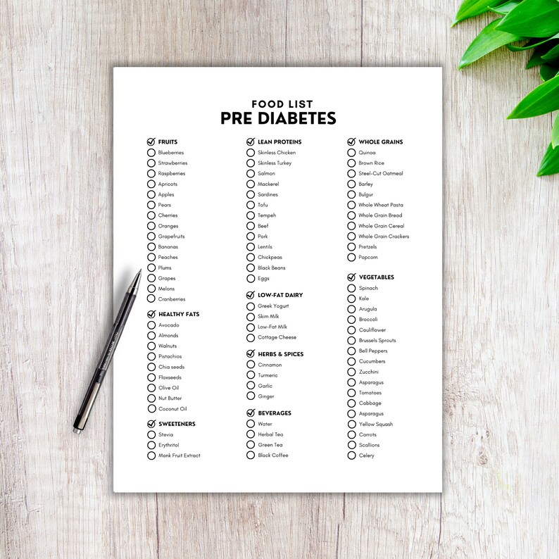 Pre Diabetes, Food List, Diabetes Food List, Diabetes Awareness