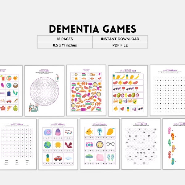 Dementia Printable Etsy