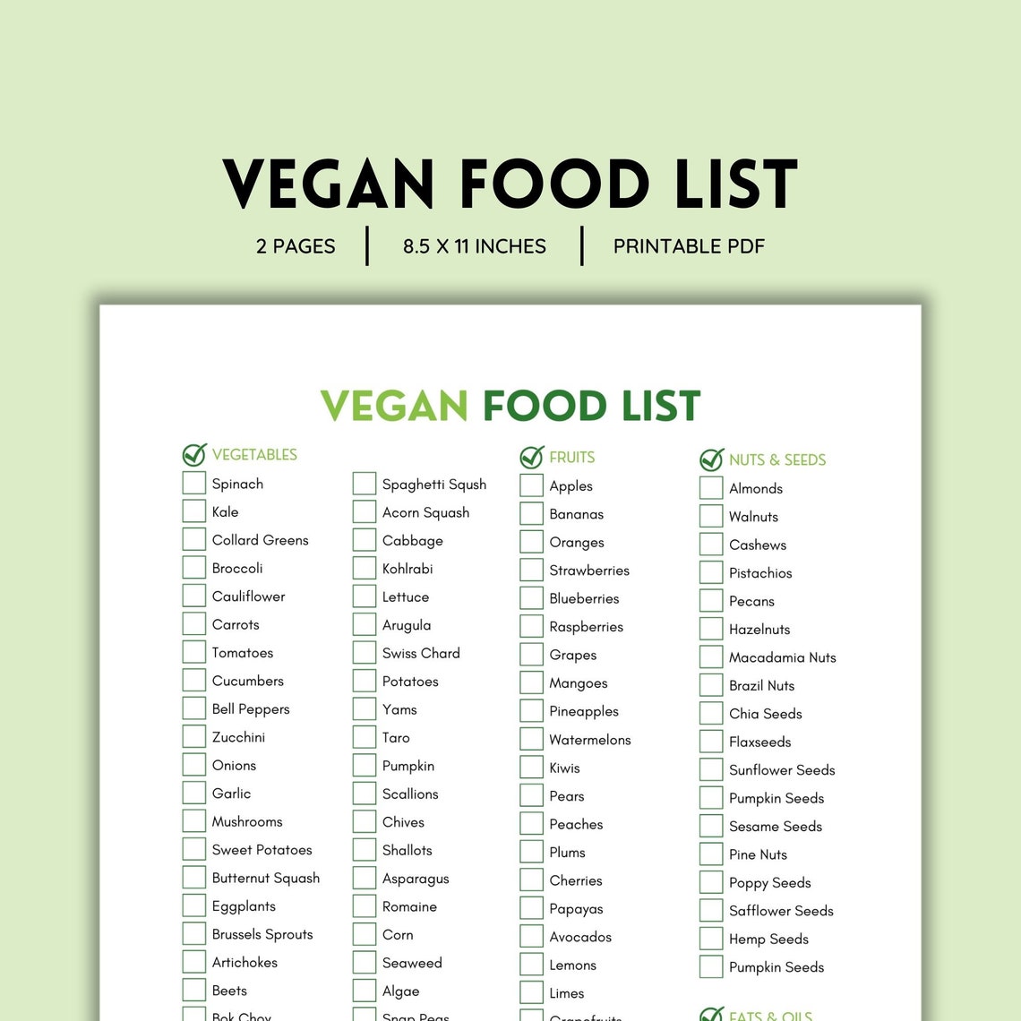 Vegan Food List, Grocery List, Plant-based, Vegan Diet, Healthy Eating