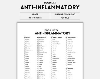 Anti Inflammatory, Grocery Lists, Food Lists, Shopping List, Food Guide, Allowed Food List, Low Carb Food, Weight Loss, Printable Food List