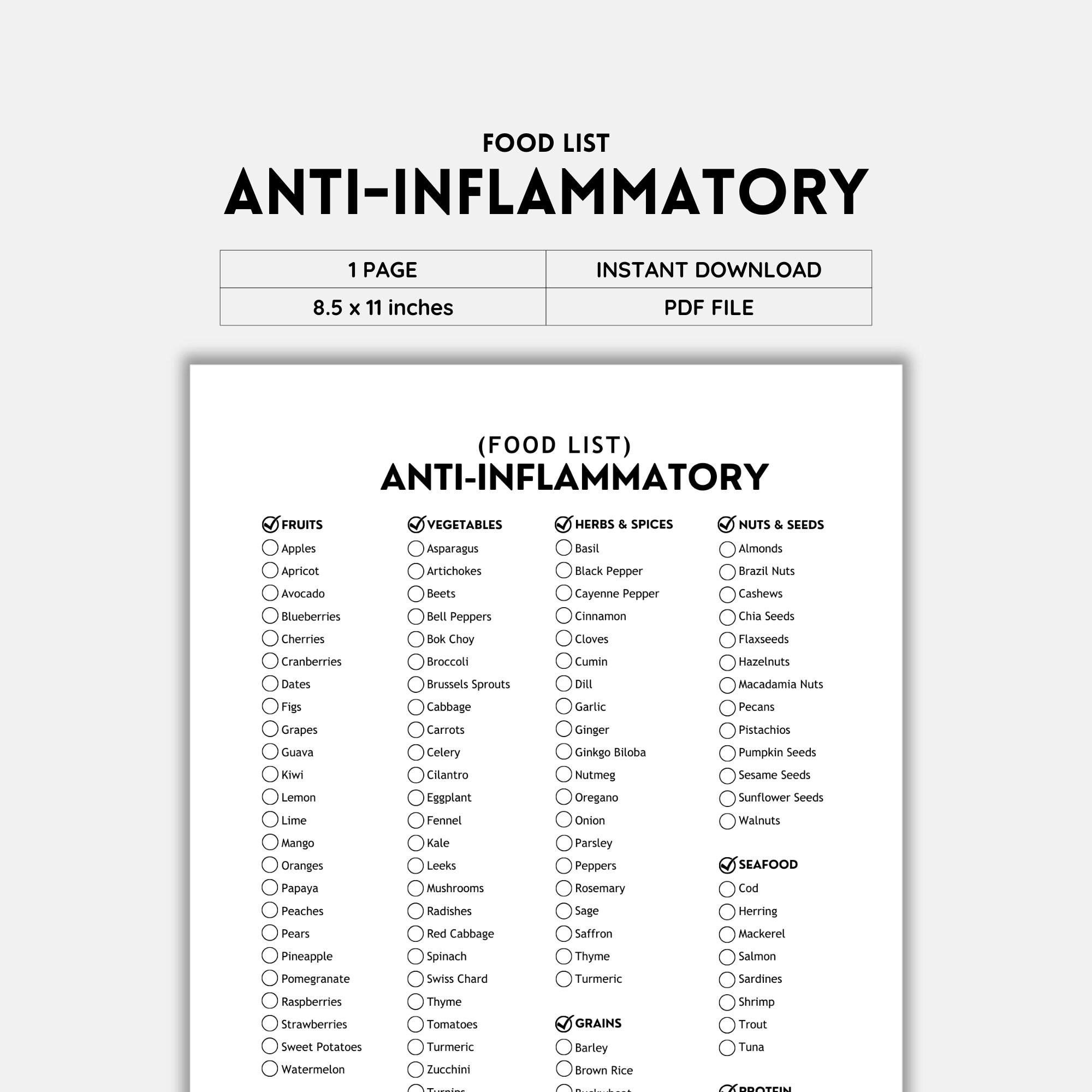 Anti Inflammatory, Grocery Lists, Food Lists, Shopping List, Food Guide ...