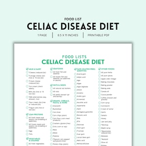 Celiac Disease, Gluten Free, Grocery Lists, Food Lists, Shopping List