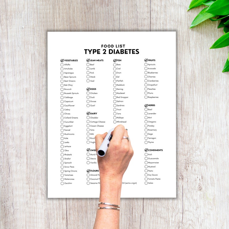 Type 2 Diabetes, Diabetes Food List, Diabetes Awareness, Grocery List ...