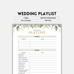 Wedding Playlist, Wedding Song List, Wedding Music, Wedding Checklist, Wedding Ceremony, Music Playlist, Wedding Printable, Wedding Party