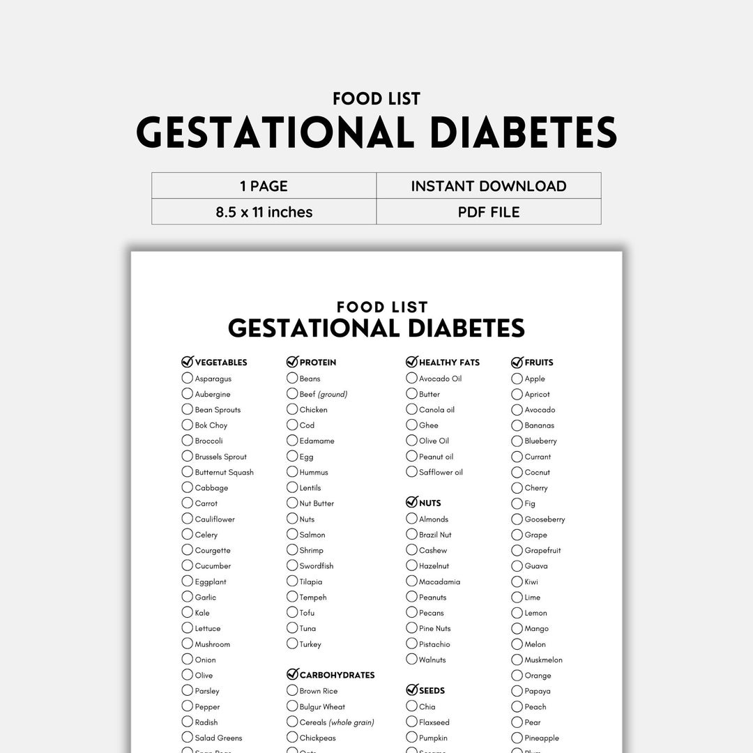 Gestational Diabetes, Low GI Food, Glycemix Index, Blood Glucose ...