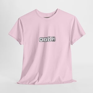 Risk to Rich TShirt Motivational Dice Graphic Unisex Tee