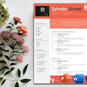 写真または画像付きの履歴書テンプレート、Word および PowerPoint 用のプロフェッショナルな履歴書テンプレート - 保育テンプレート