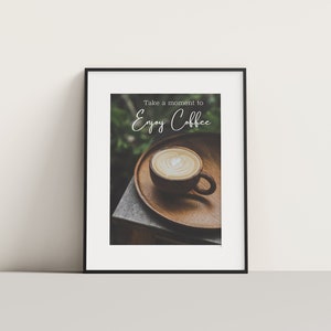 Coffee Wall Art, Coffee Poster, Coffee Print, Kitchen Prints, Kitchen wall art, Coffee Shop, Bar Wall Art, Digital Download, Nature Wall Art