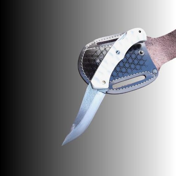 Handmade Pocket Knife with Compact Handle, N690 Steel Pocket Knife, Engraved Folding Knife, Personalized Pocket Knife, Gift  For Boyfriend