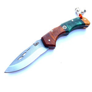 Engravened Pocket Knife, Folding Blade for Camping, Hunting, Fishing, Outdoor Survival, Army Gear, Gardening Tool, Unique Gift for Him