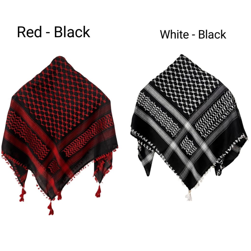 Keffiyeh Palestine Scarf Style, Cotton Arafat Hatta Arab Style