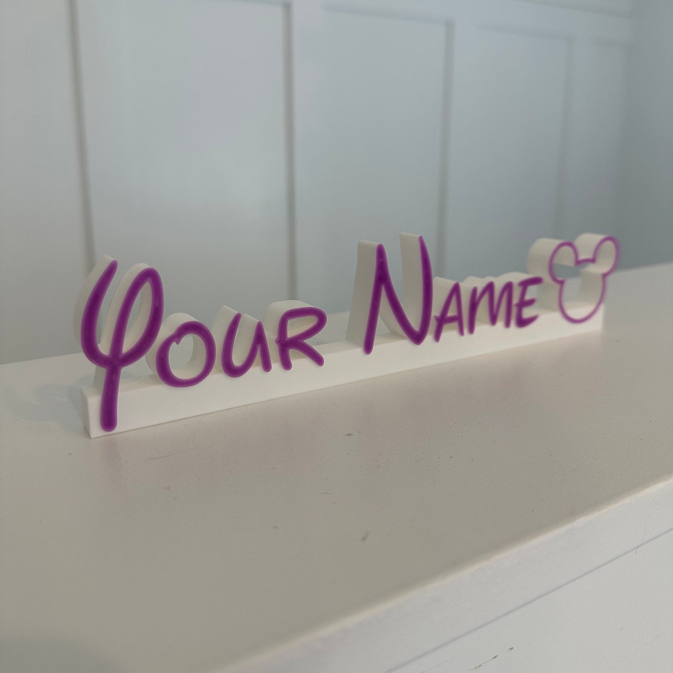 Disney Font Style Name Plates Etsy
