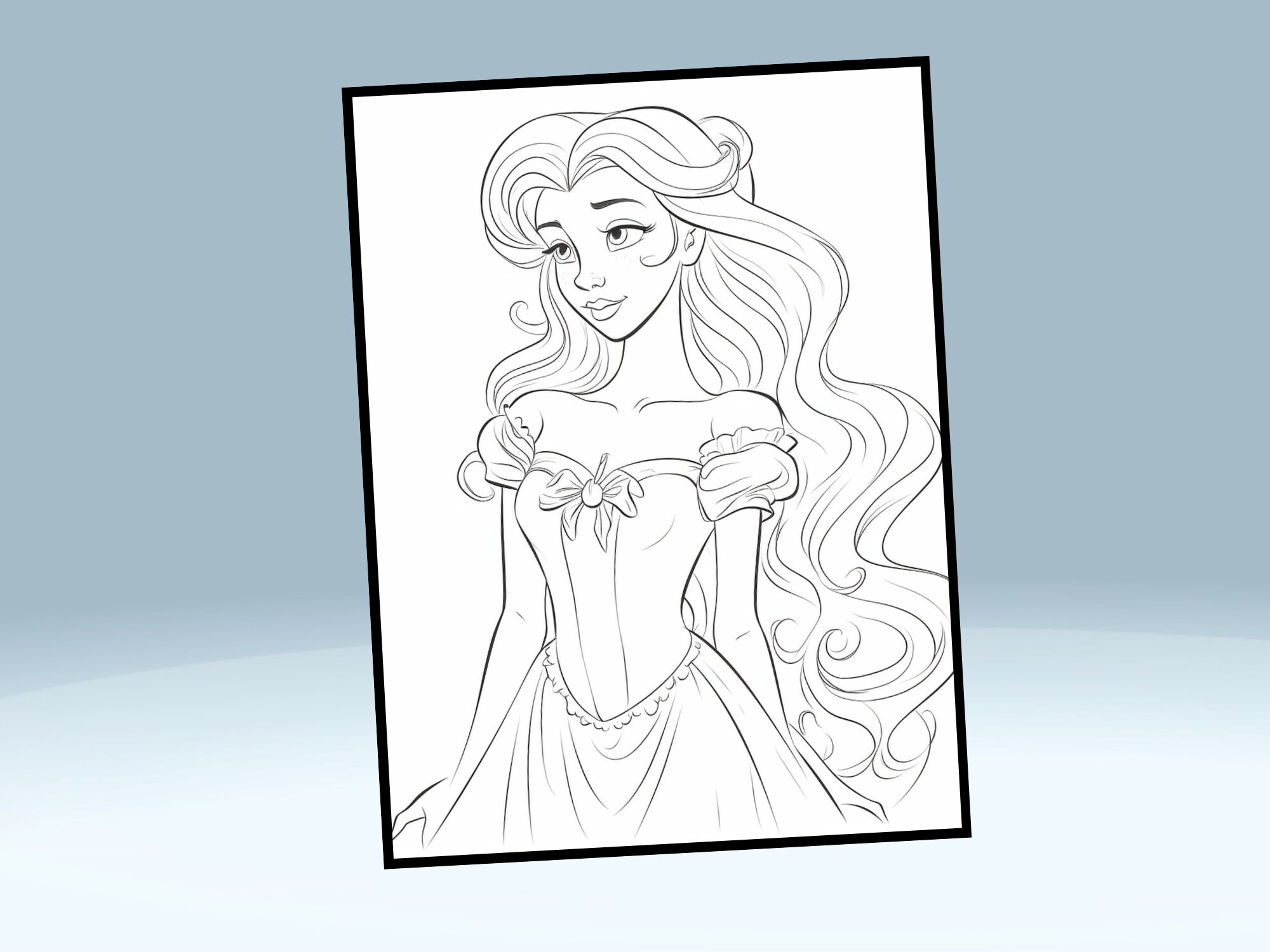 Coloring Book Pages Princess - Etsy