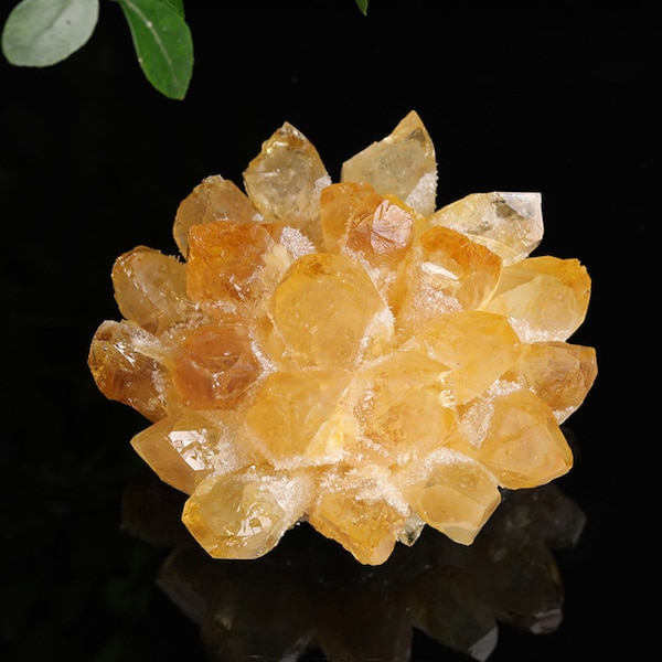 Natural Citrine Crystal Cluster 100-1200g, Worry Stone/ Crystal Healing, Meditation Crystal, Chakra stone, Mineral Sample, Gifts for Sister