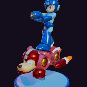 Megaman and Rush inspired Diorama