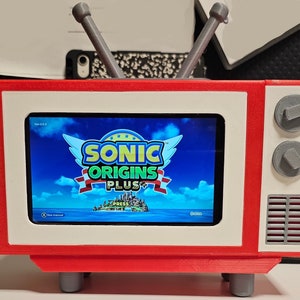 Expositor de Nintendo Switch para TV retro / Soporte para Switch / Accesorio para juegos / Nostálgico / Almacenamiento de consolas y cartuchos