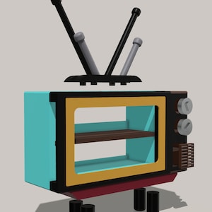 レトロテレビスイッチディスプレイ / ファイルのみ / デジタル購入 / DIY