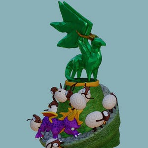 Spyro Emerald Dragon Diorama