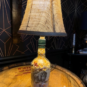 Buffalo Trace bottle lamp for bar lamp for bourbon lover man cave lamp gift for bourbon lover gift for him