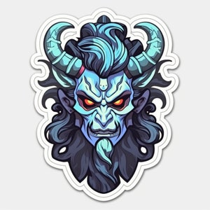 hades sticker, digital instant download , Greek god decal, 30 unique designs