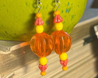 Acrylic Orange Suns