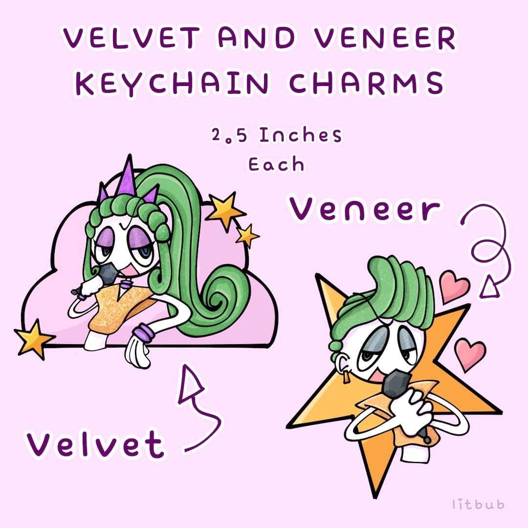 PREORDER Velvet and Veneer Acrylic Keychains Trolls Band Together