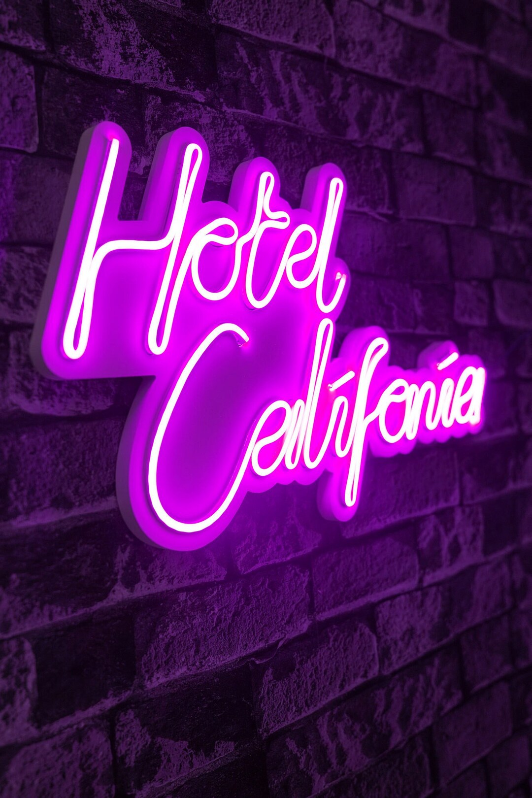 Hotel California Neon Sign Neon Wall Decor Handmade Neon - Etsy