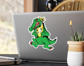 Jerry Garcia Grateful Dead Aligator vinyl decal - muziekliefhebber sticker, hippie laptop sticker, Deadhead bumpersticker, hippie auto sticker, cool