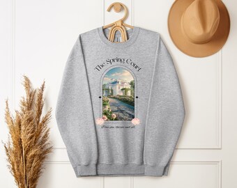 Sudadera ACOTAR Spring Court, Ciudad de Starlight, Sudadera Night Court, Regalo librero, Camisa de la Corte de Espinas y Rosas, Espinas y todo