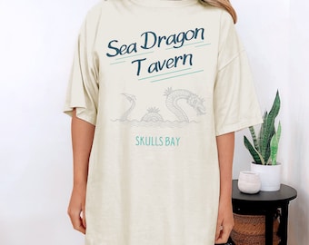 TOG Sea Dragon Tavern Camiseta, Skulls Bay, Fireheart, Trono de Cristal, Reina de Terrasen, Sarah J Maas Merch, Bookish Gift, Booktok