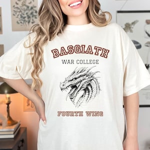 Fourth Wing Basgiath War College Dragon Rider Shirt, Violet Sorrengail, Xaden Riorson, Tairn Andarna Sgaeyl, Bookish Gift, RY Merch