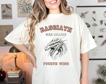 Camisa Dragon Rider del Cuarta Ala Basgiath War College, Violet Sorrengail, Xaden Riorson, Tairn Andarna Sgaeyl, Bookish Gift, RY Merch