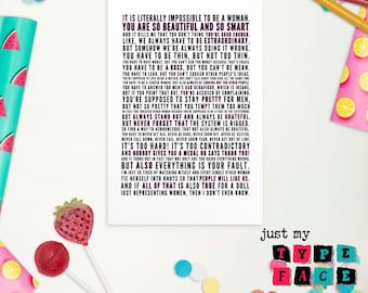 Digital Download | Gloria’s Monologue | Film Quote