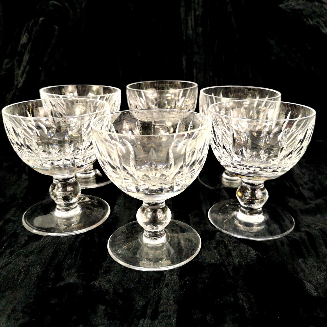 6 Vintage Waterford Crystal Maureen Cut Pattern Liquor Etsy