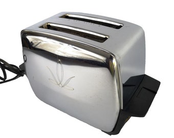 Vintage Mid Century Proctor Custom Toaster Chrome Model 1484 Series 5003 MCM