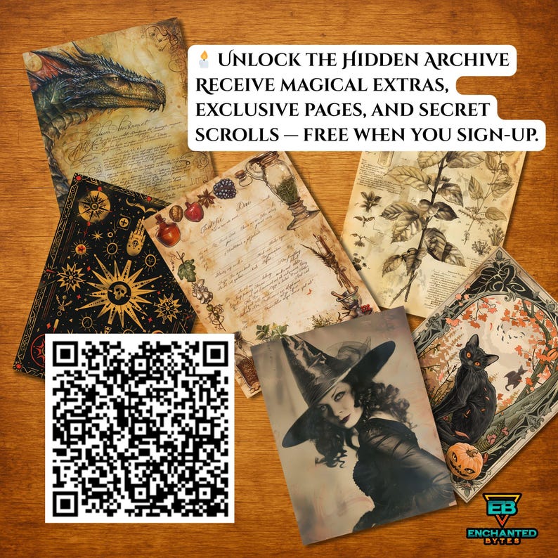 Fantasy Map Scrapbook Pages, Fairy Kingdom Junk Journal Kit, DnD Gaming And Cosplay Prop And Ephemera, Digital Download image 10