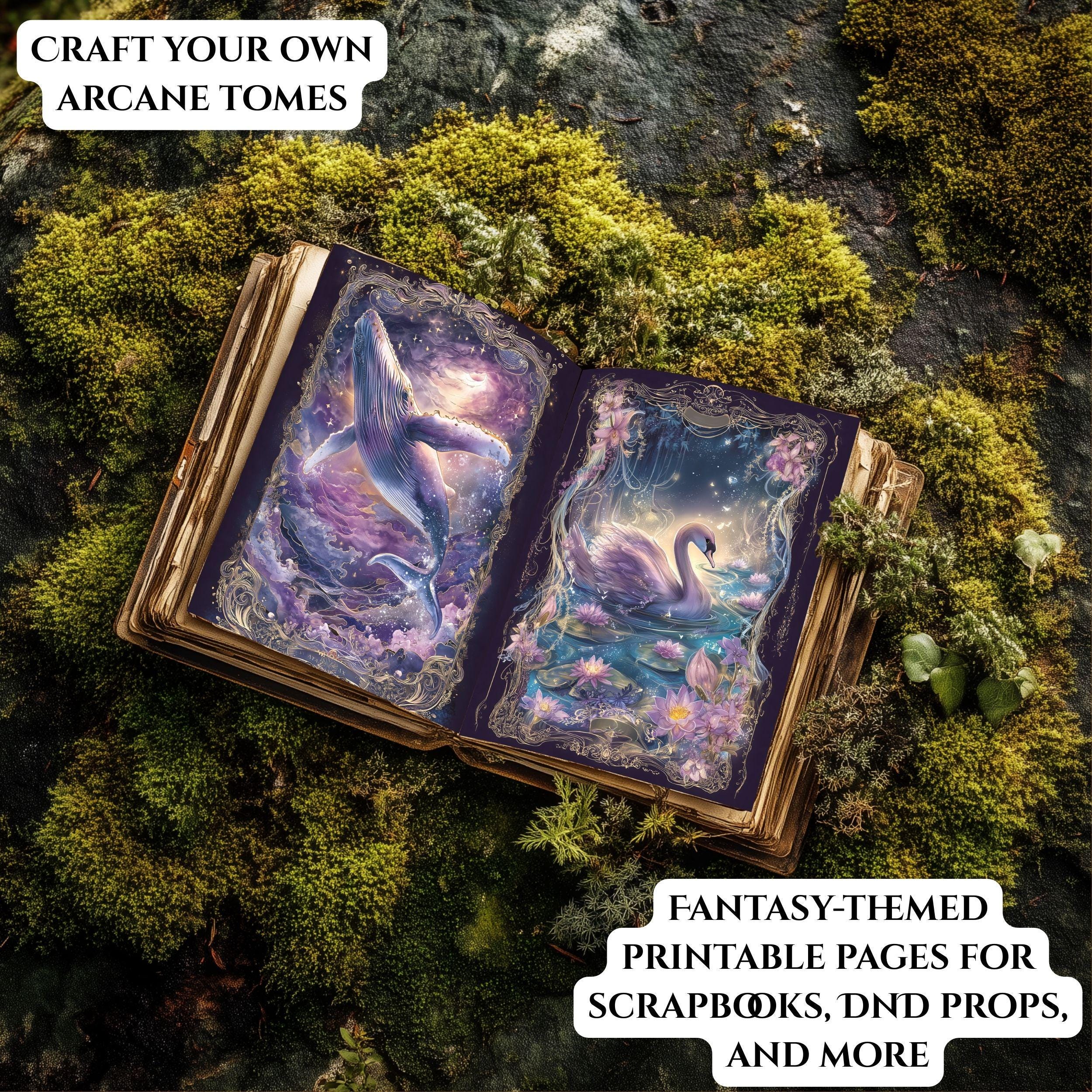 Gilded Beasts Journal Kit, Mythical Creatures Printable Pages, Fantasy ...