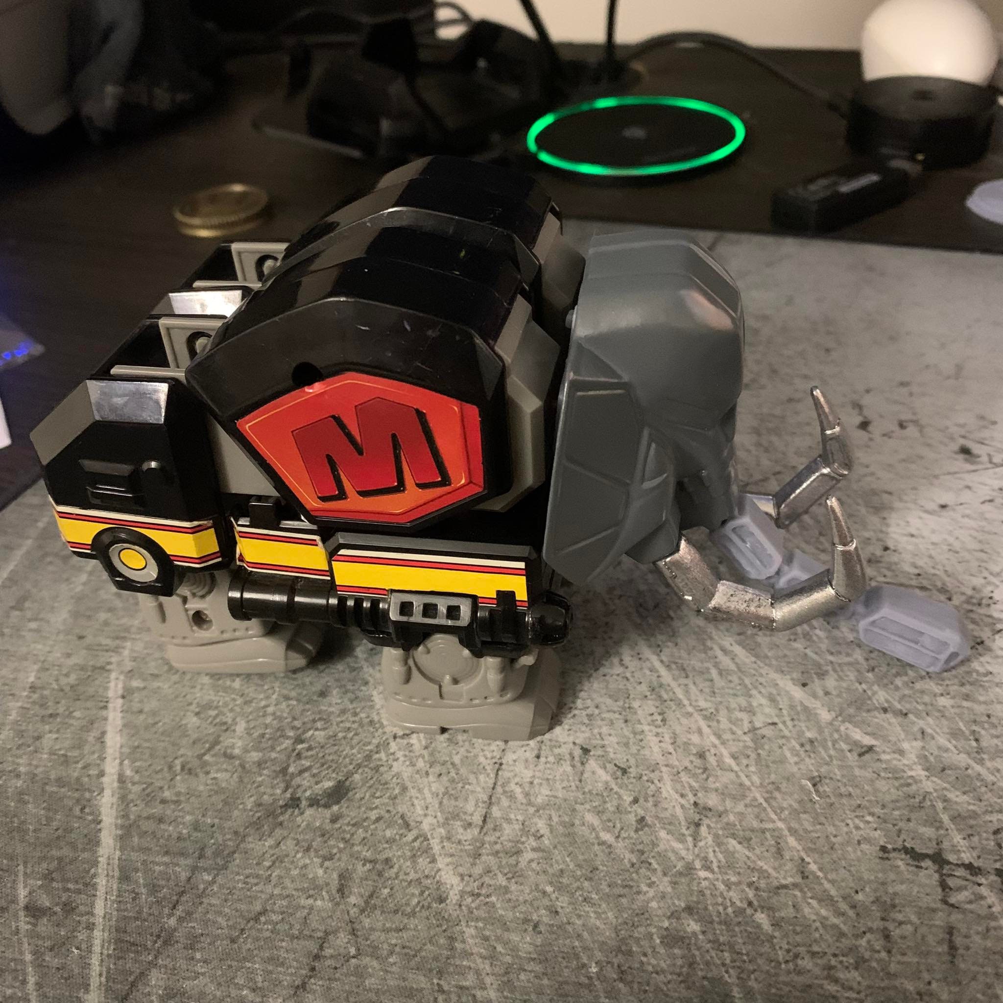 Power Rangers Deluxe Dino Megazord Mastodon Head Part Piece