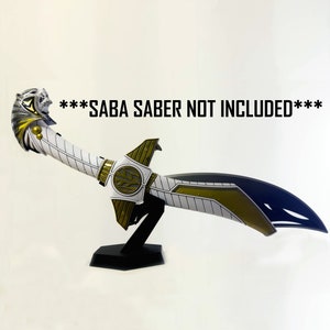 Power Rangers Saba Sword Legacy Small Stand Display