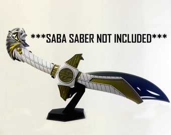 Power Rangers Saba Sword Legacy Small Stand Display