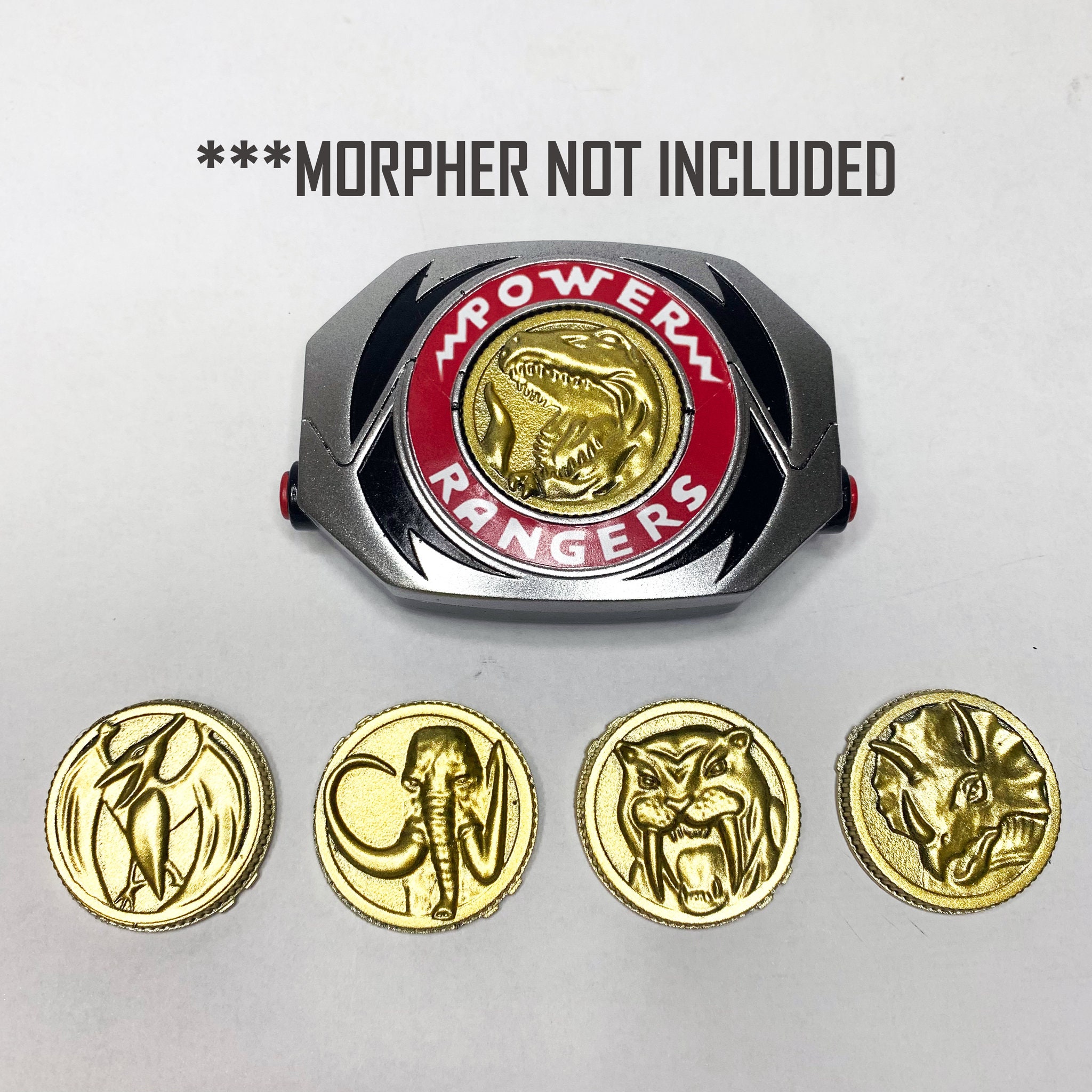 Power Rangers Original Green Ranger White Ranger 91/93 Power Coins for Morpher