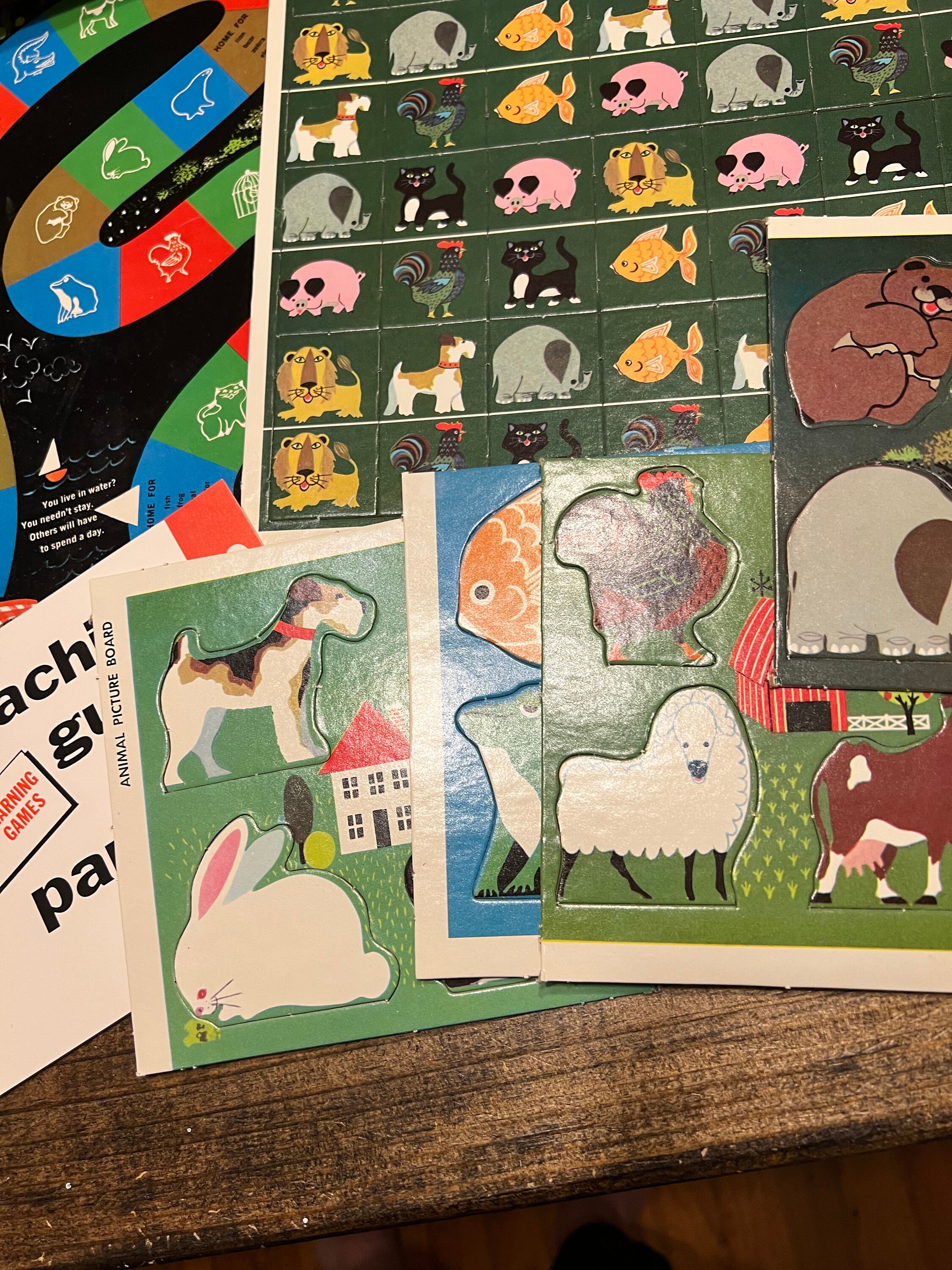 Walt Disney First Learning Games, Animals Learning Games, Vintage ...