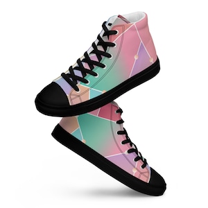 Men&#39;s high-top canvas sneakers
