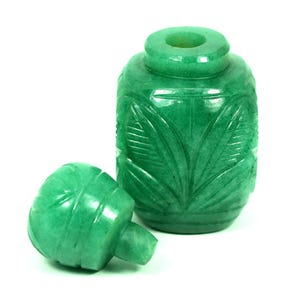 Graceful Margaj Perfume bottle, Gemstone bottle, Unique Perfume bottle, Vintage Perfume bottle, Hand Carved bottle, Best Home decor & Gift