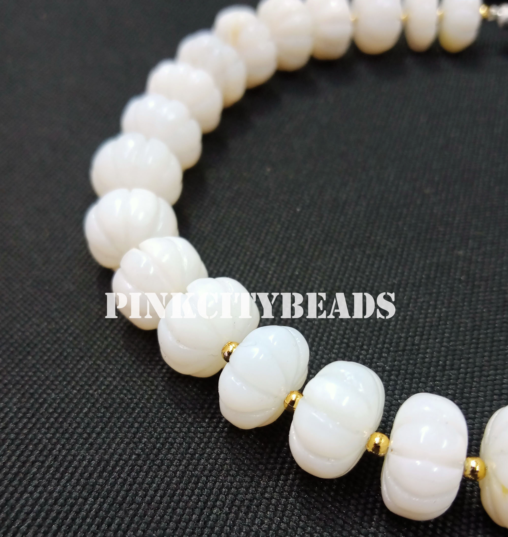 Opale Bianco Naturale Pietra Preziosa Liscia Rondelle Perline - Foto 9