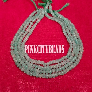 Natural Strawberry Quartz Handmade Rondelle Shape Beads/ Jewelry SALE/ Green Strawberry Quartz Watermelon Gemstone Beads/ 5-7mm