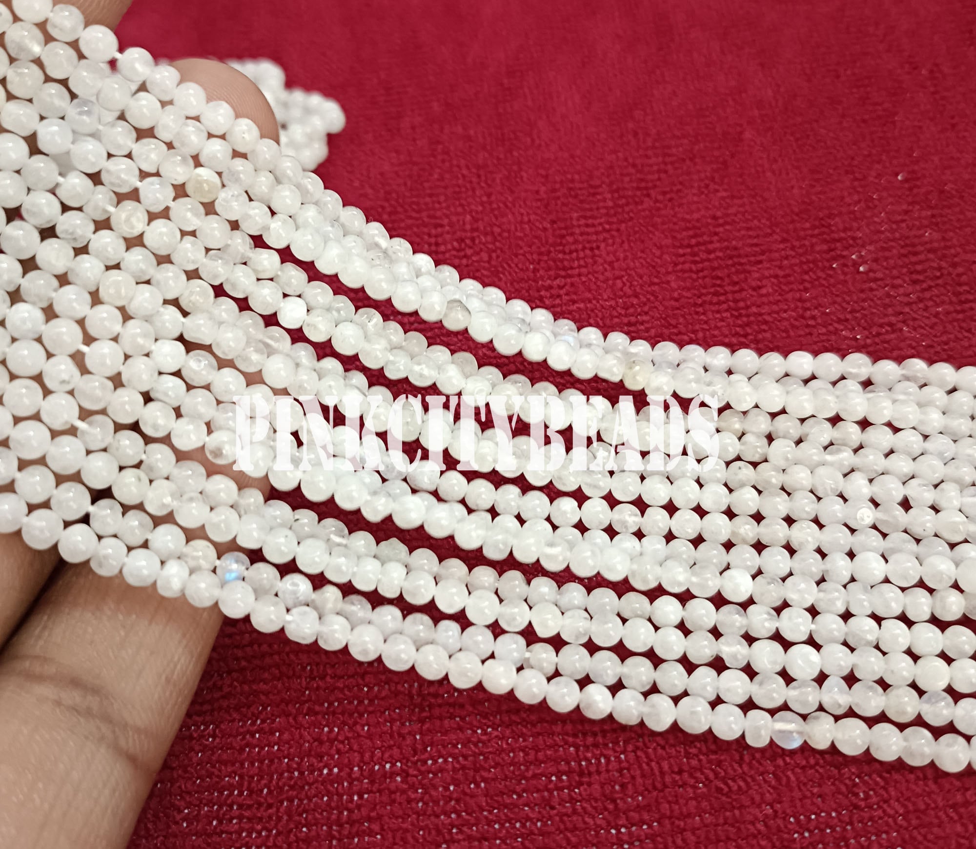 Perline Di Pietra Di Luna Arcobaleno Traslucido Da 5 Mm Grado A Autentica Pietra Preziosa Naturale Perline Rotonde A Filo Intero 15"/7.5" Opzioni Lotto Sfuso (110718-3228) - Italia - Foto 5