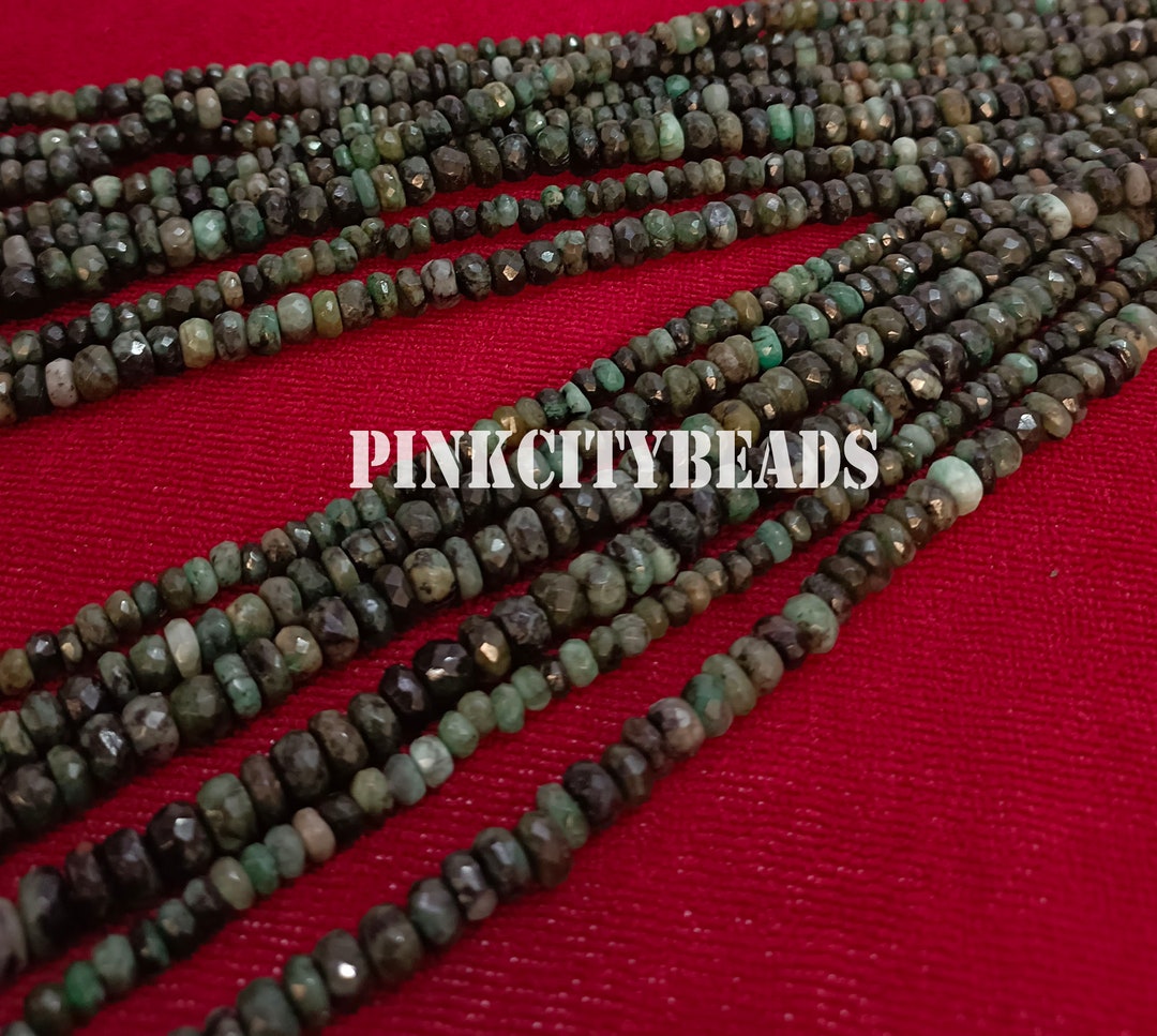 10 Perles Rondelles Saphir Facettées 2,5x1,5 Mm - Réf. 4558550090508 - Neuf Pour Création