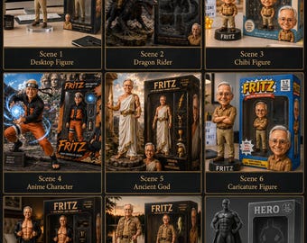 Custom Action Figure | 22 Personalized Toy Box Portrait | Transform yourself into an action figure | Digital Download