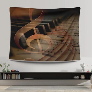 Music Note Tapestry Etsy